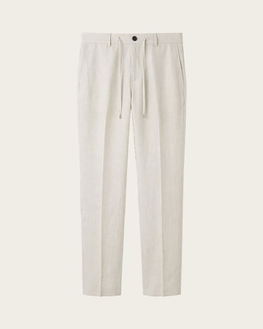 Lightweight Linen Trousers Moonlight White