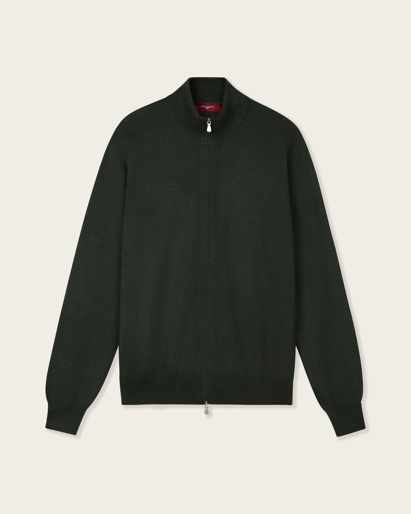 Lightweight Full Zip Jacket Olive Green