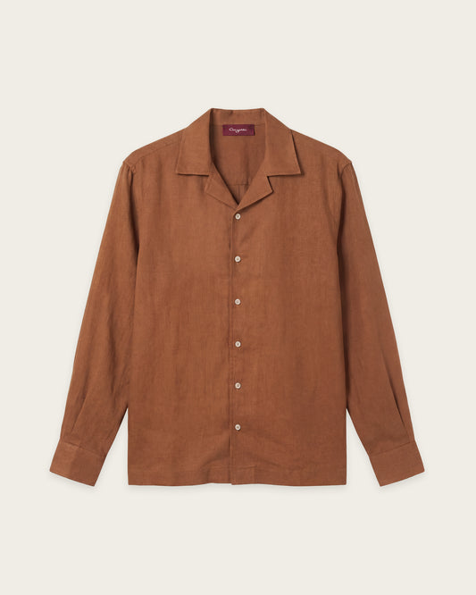 Linen Shirt Canyon Rust