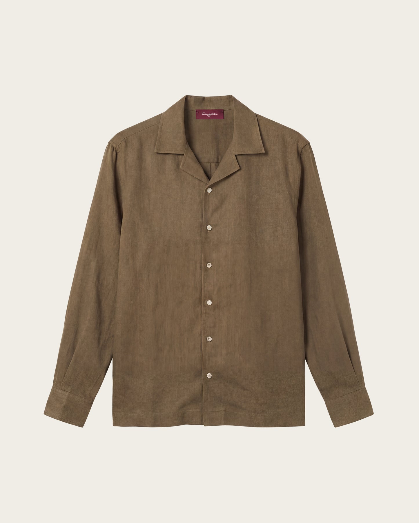 Linen Shirt Olive Green