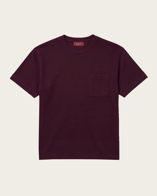 Lounge Pocket Tee Wine Red