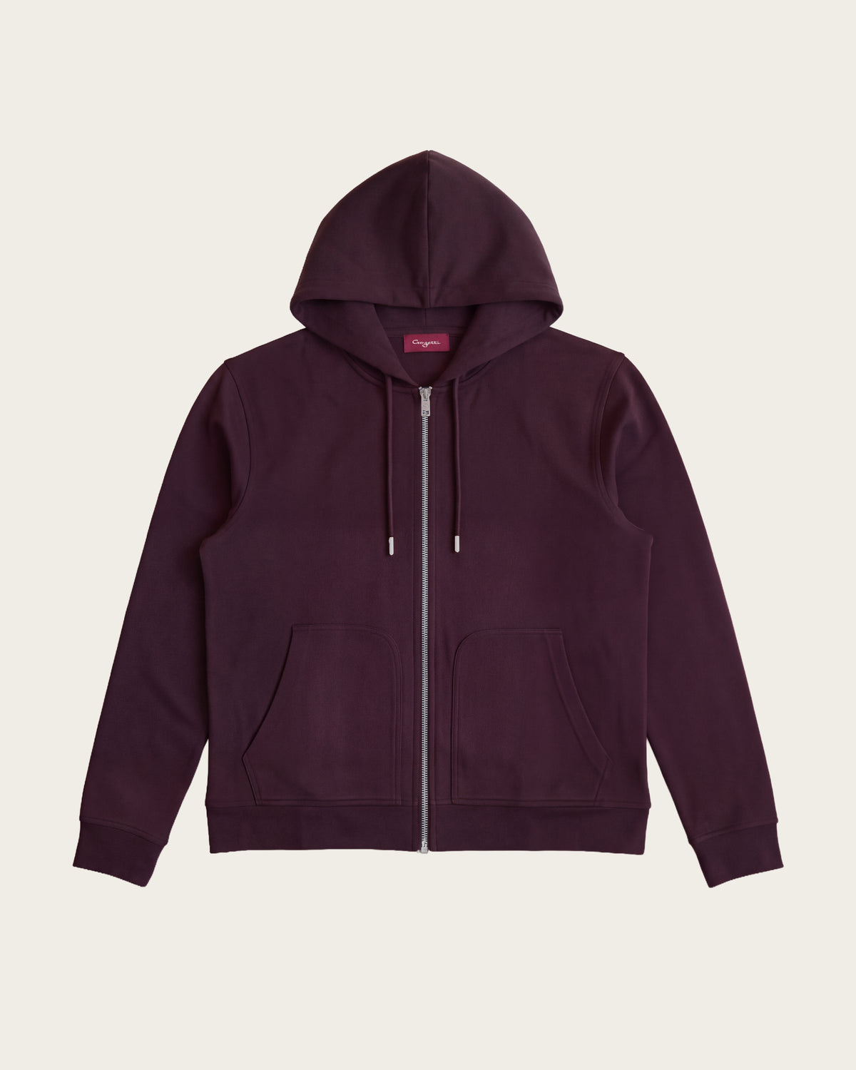 Lounge Zip Hoodie Wine Red