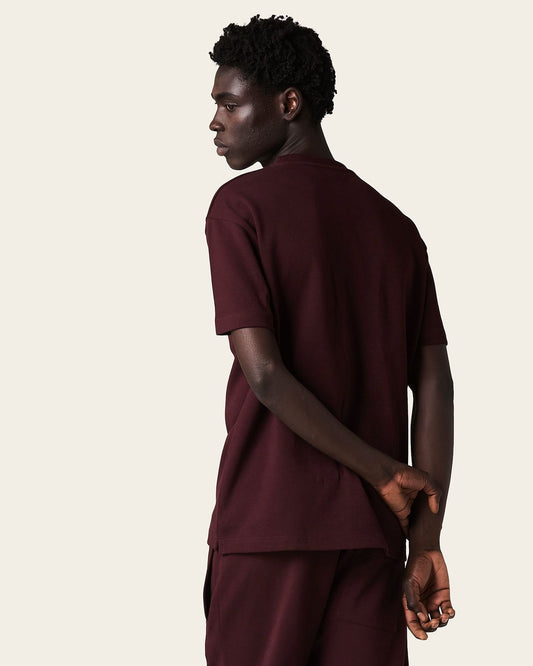 Lounge Pocket Tee Wine Red