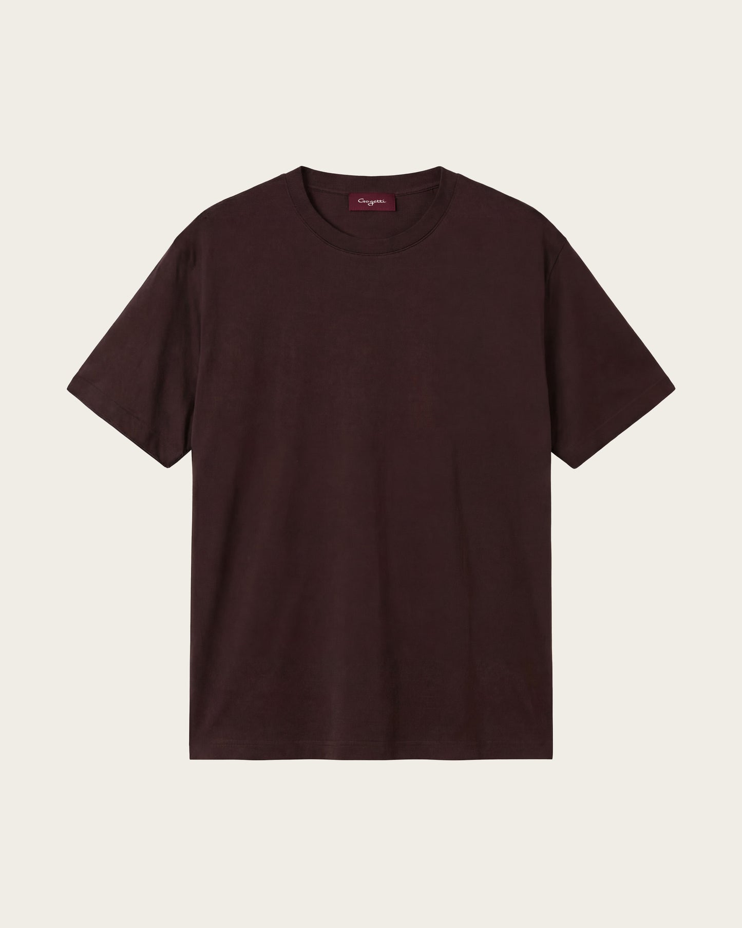 Mercerized Slim Fit Tee Autumn Brown
