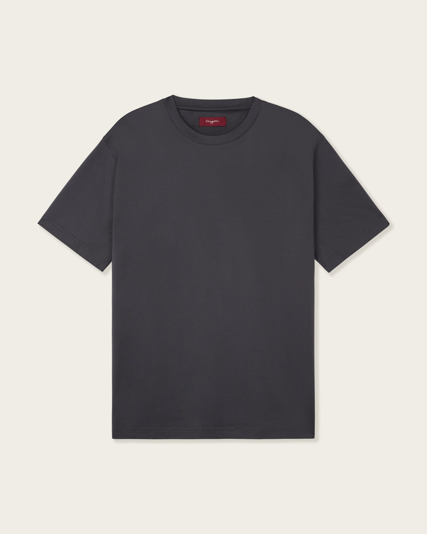 Mercerized Cotton T-shirt Smoke Grey