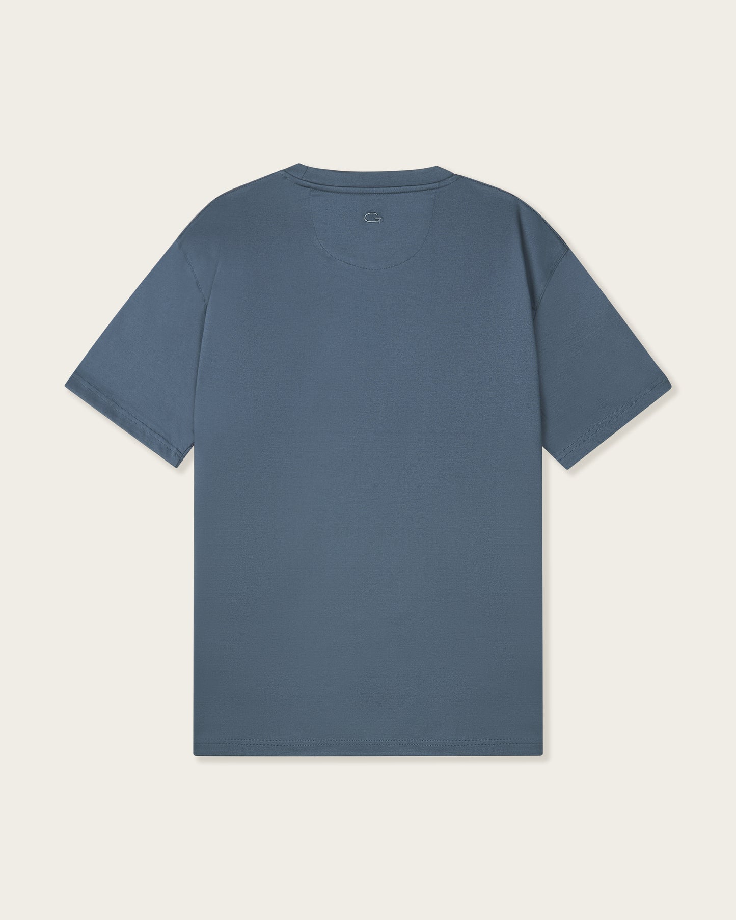 Mercerized Cotton T-shirt ice Blue