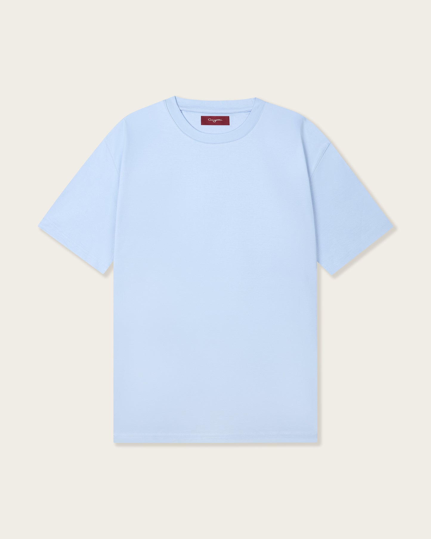 Mercerized Cotton T-shirt Light Blue