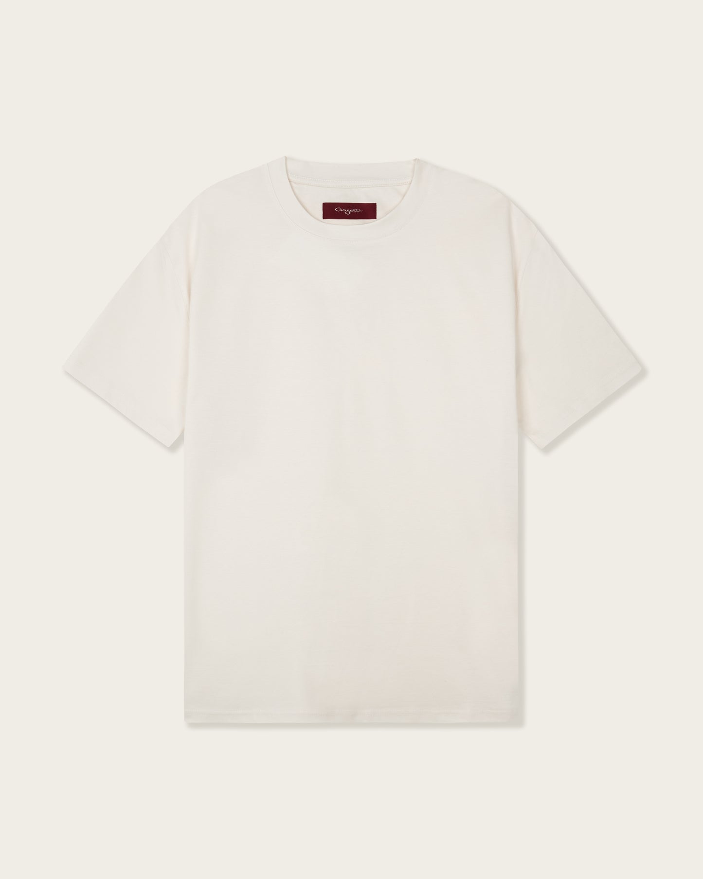 Mercerized Cotton T-shirt Vanilla Beige