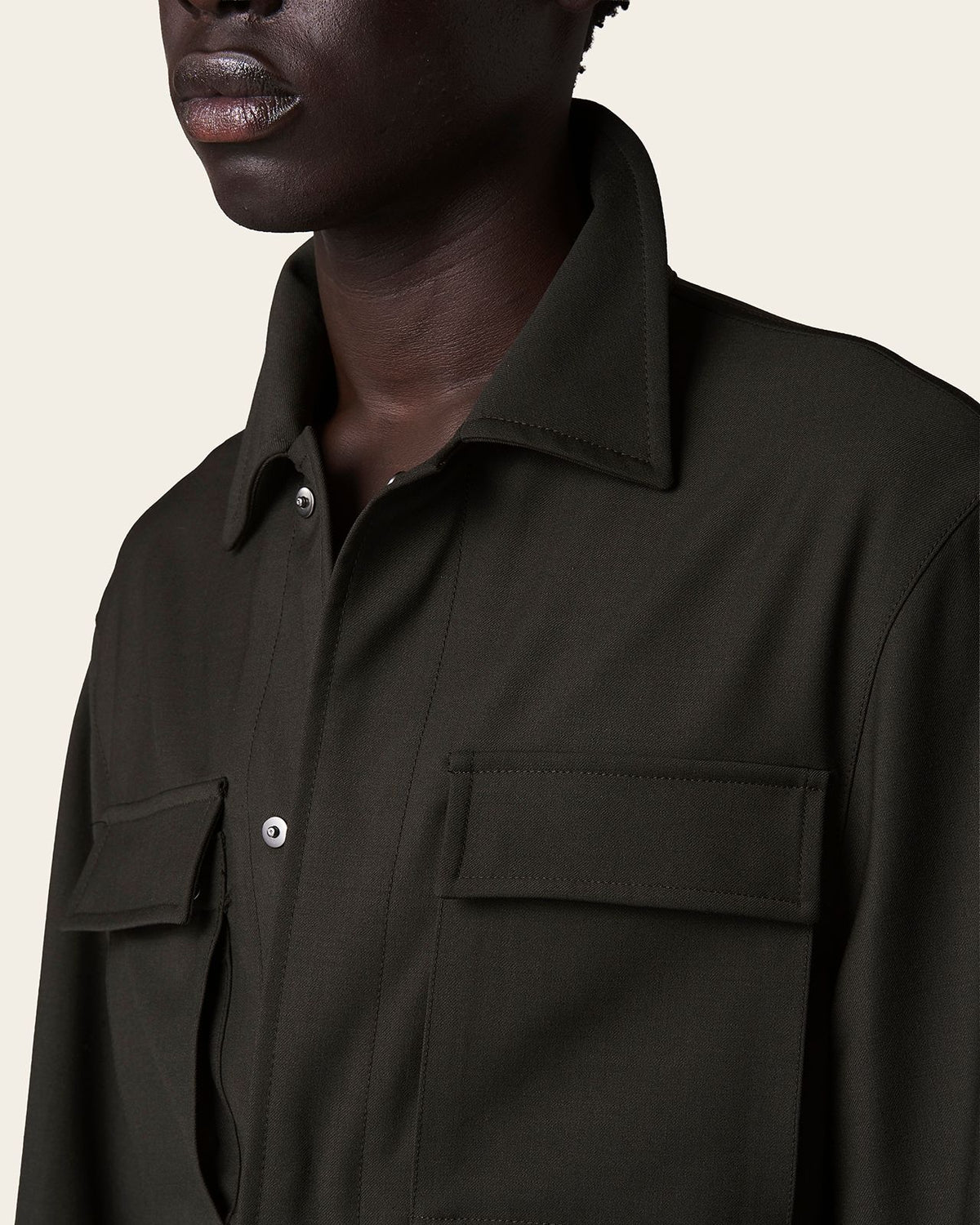 Naro Overshirt Olive Green