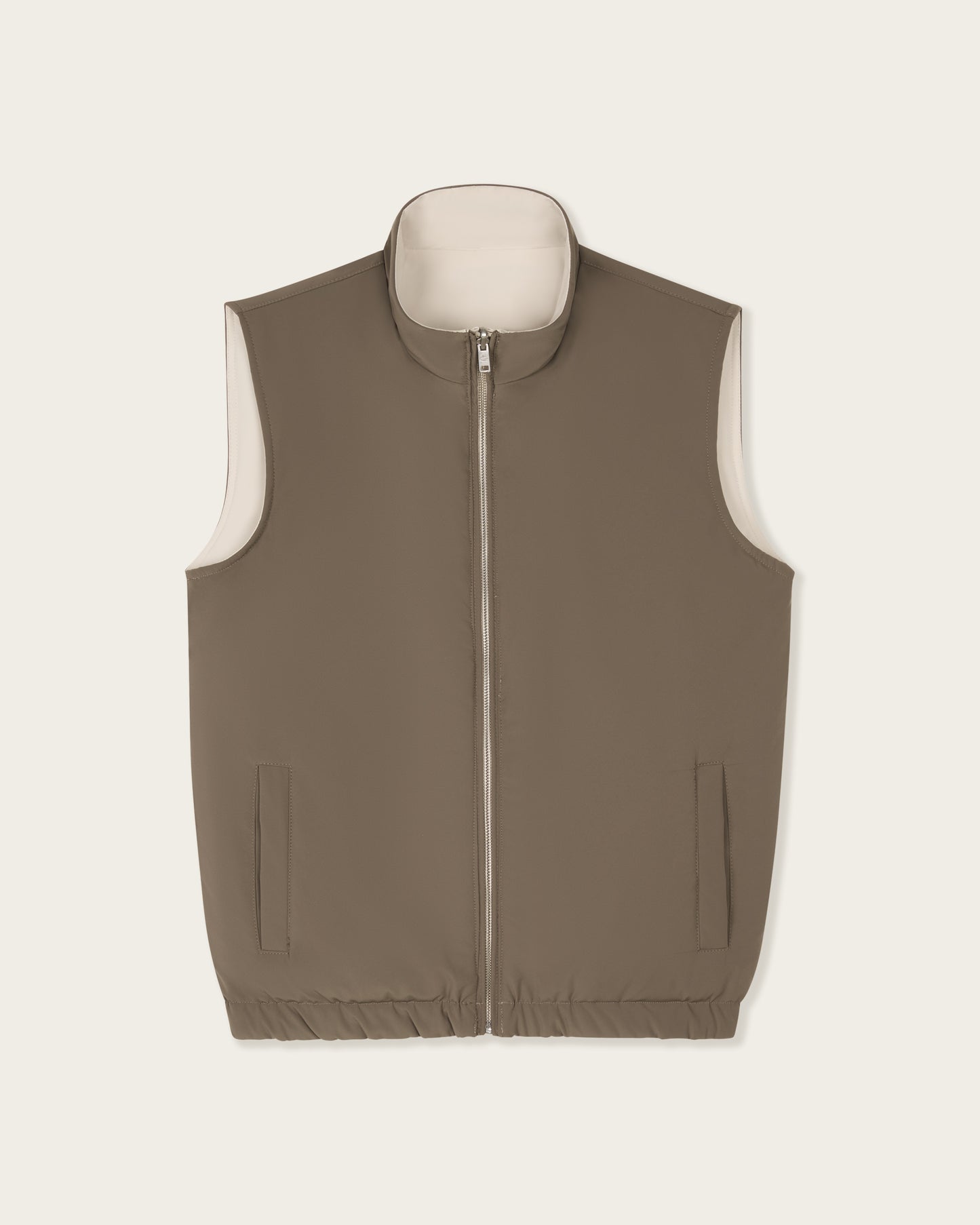 Reversible Vest Pebble Grey