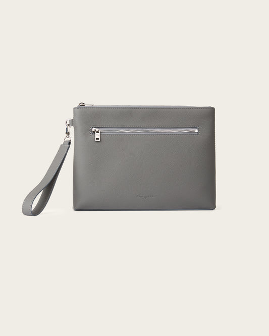 Sable Leather Pouch Hazel Grey