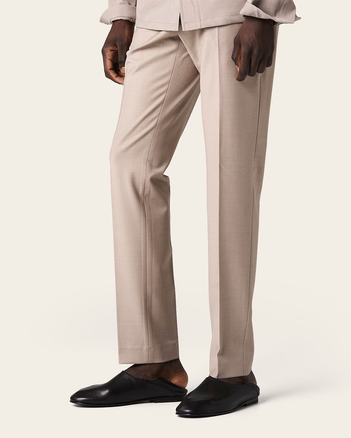 Sarto Slim Fit Trousers Greige