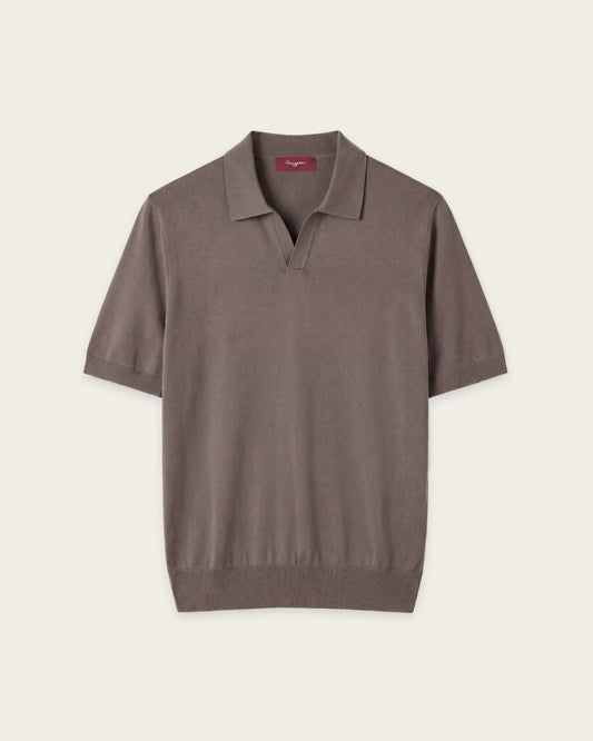 Seamless Polo Shirt Autumn Brown