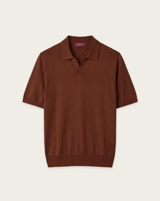Seamless Polo Shirt Canyon Rust