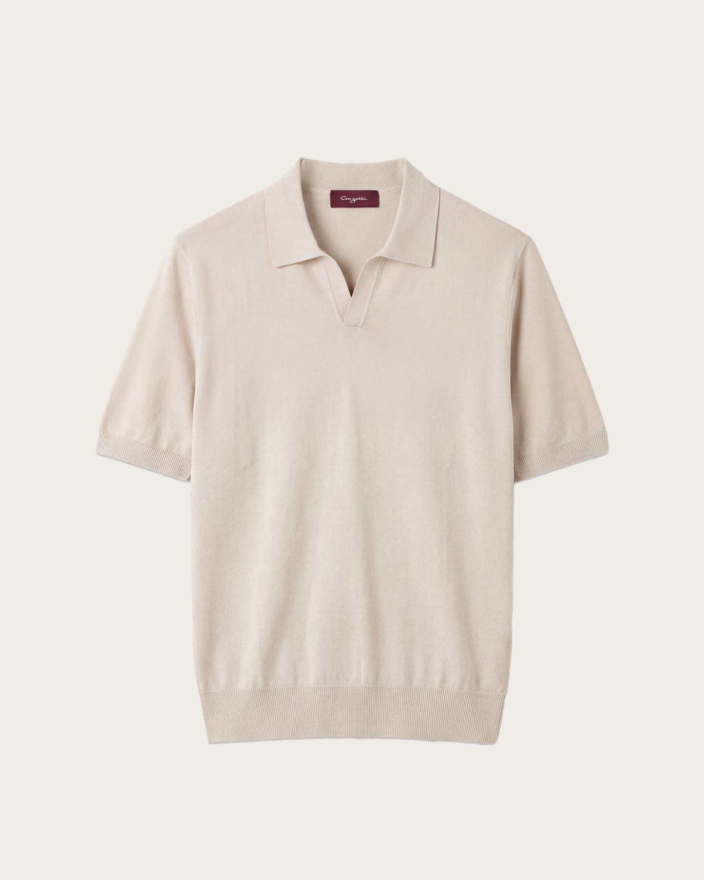 Seamless Polo Shirt Pebble Grey