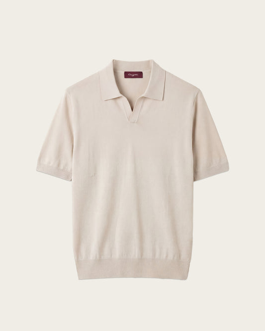 Seamless Polo Shirt Pebble Grey