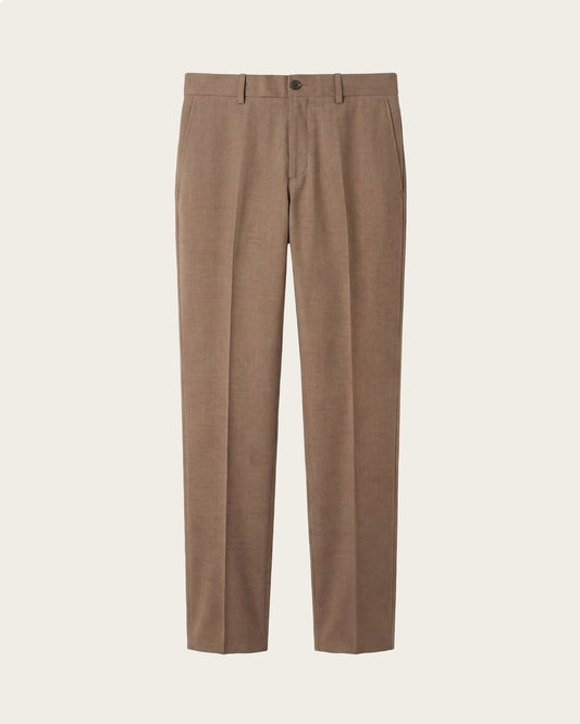 Slim Fit Tailored Trousers Autumn Brown