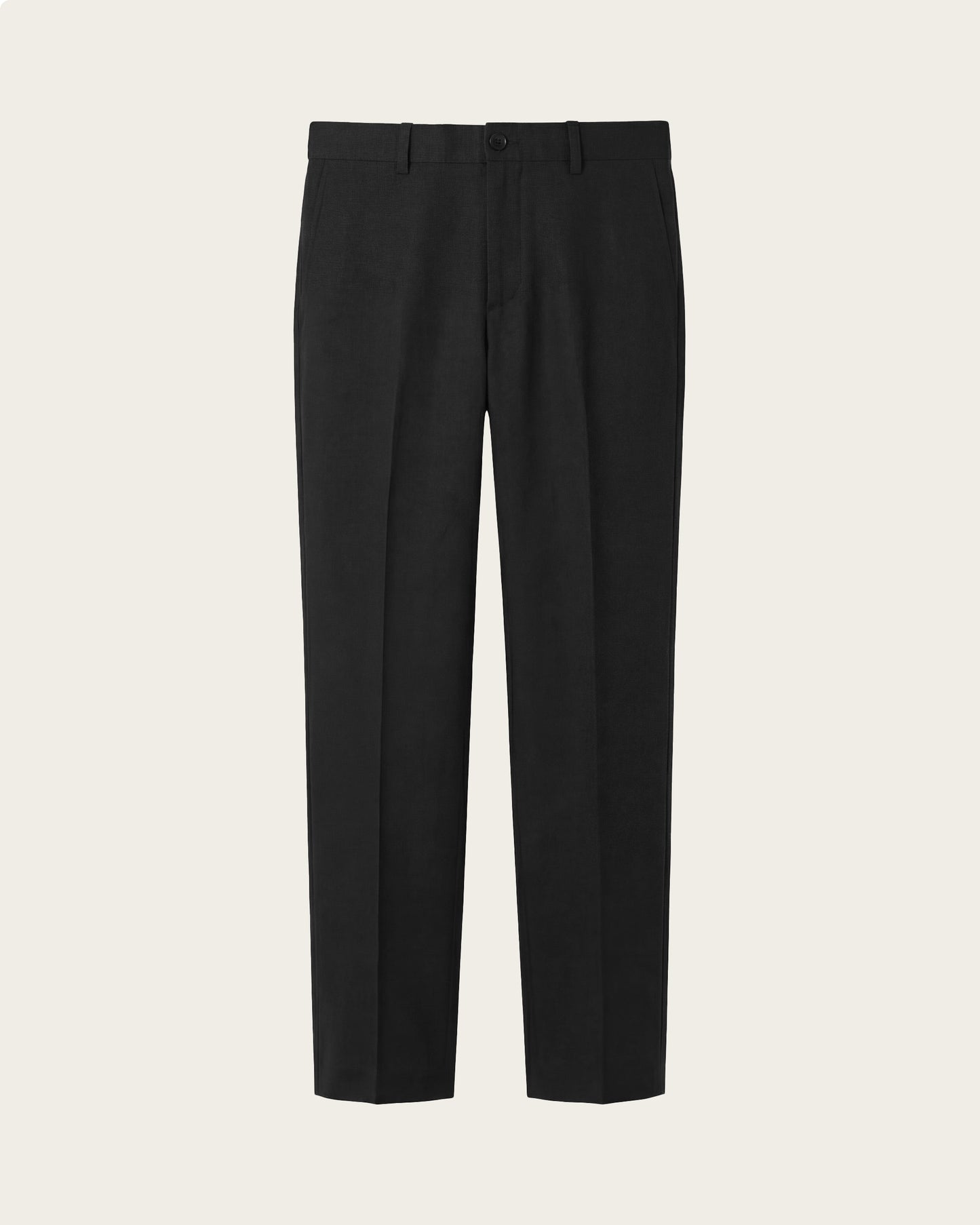 Slim Fit Tailored Trousers Midnight Black