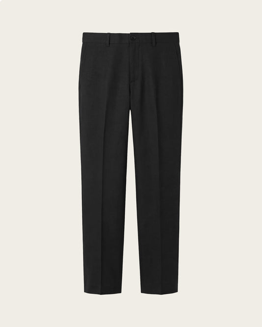 Slim Fit Tailored Trousers Midnight Black