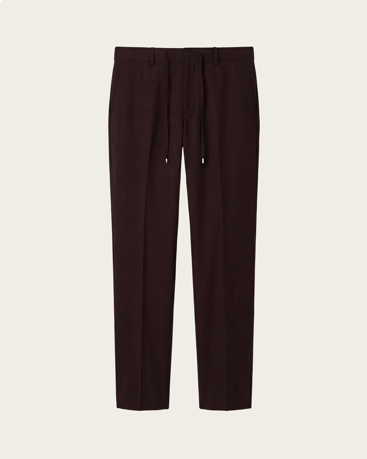 Straight Fit Tailored trousers Wine Red