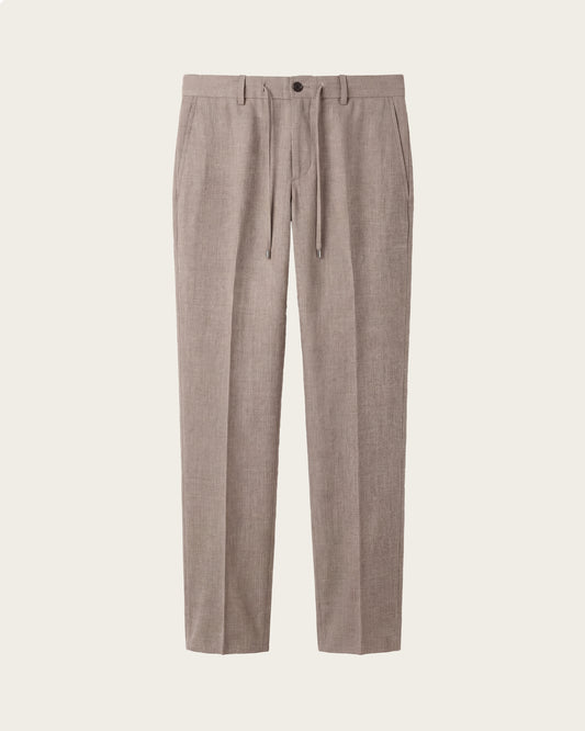 Straight Fit Tailored Trousers Pebble grey