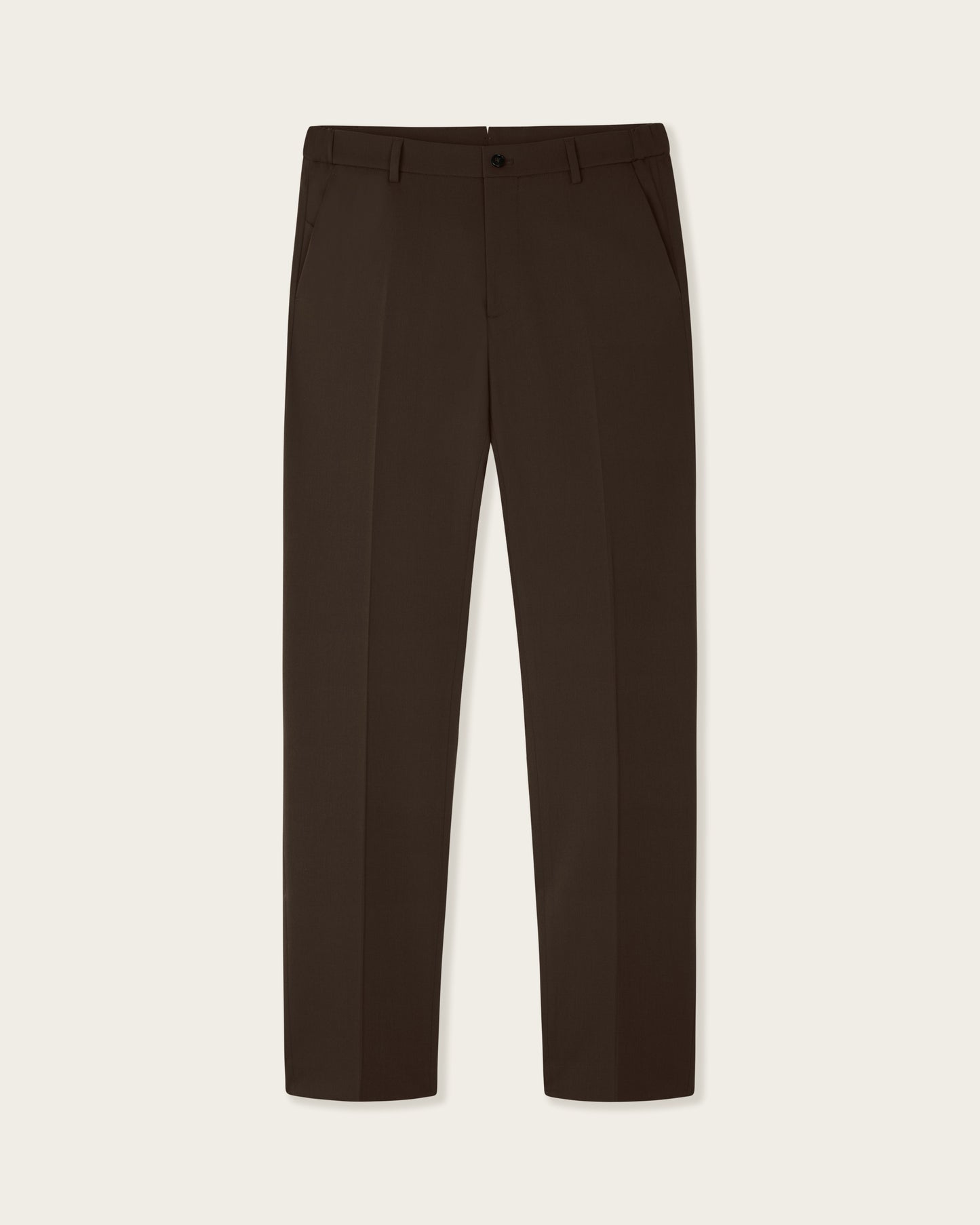 Slim Tailored Trousers Espresso Brown