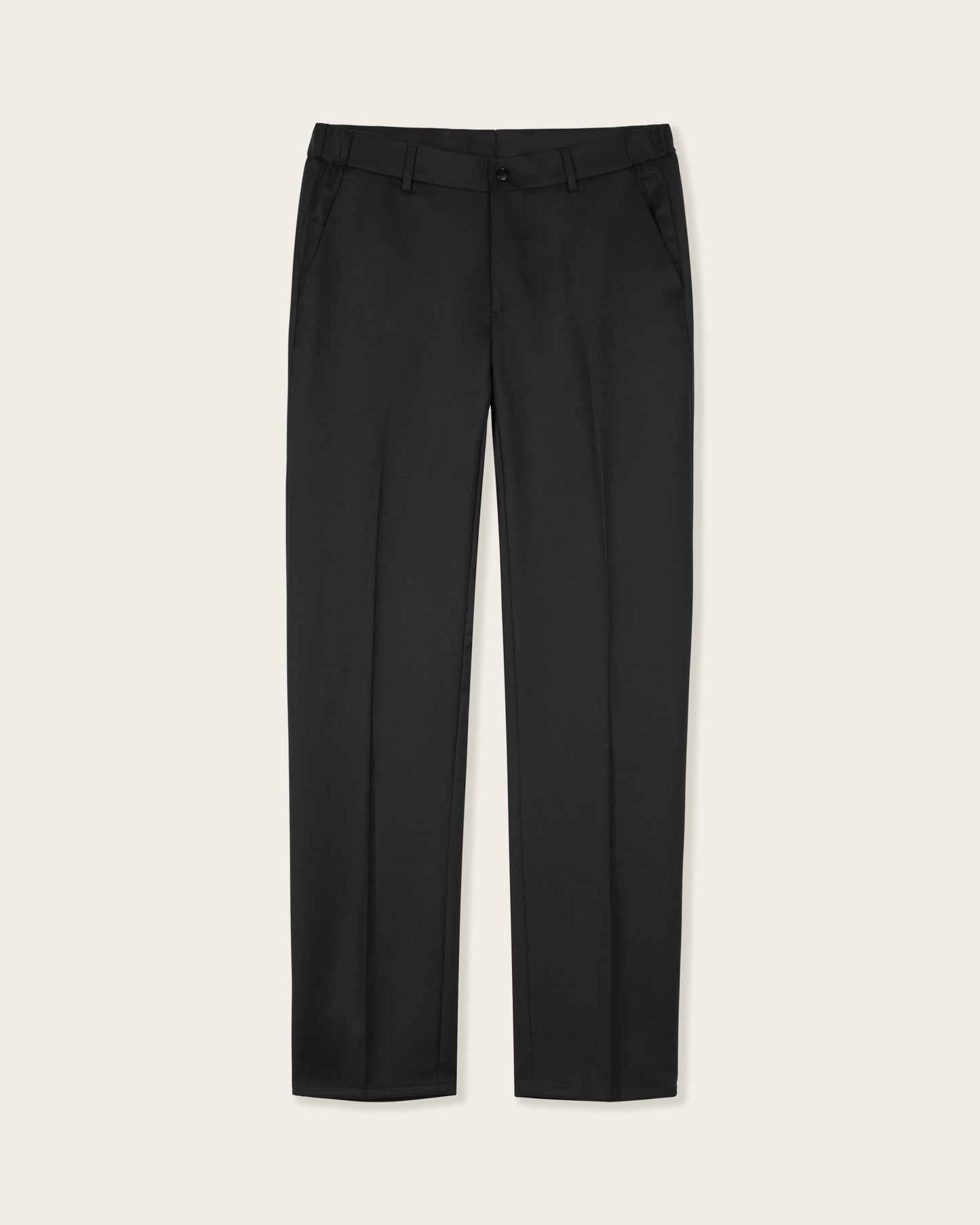Straight Tailored Trousers Midnight Black