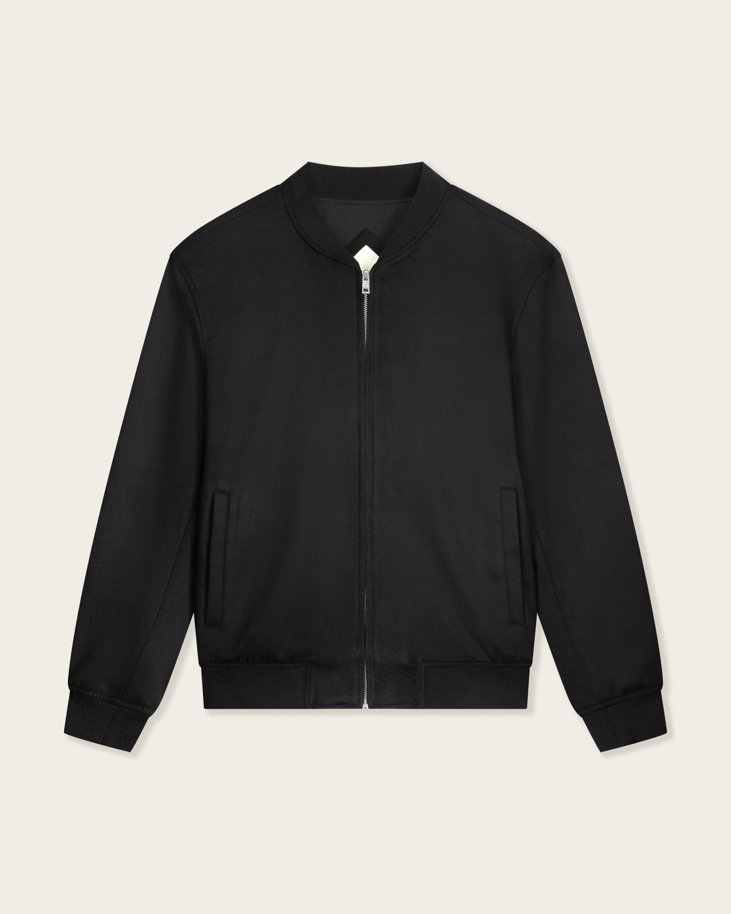 Suede Bomber Jacket Midnight Black