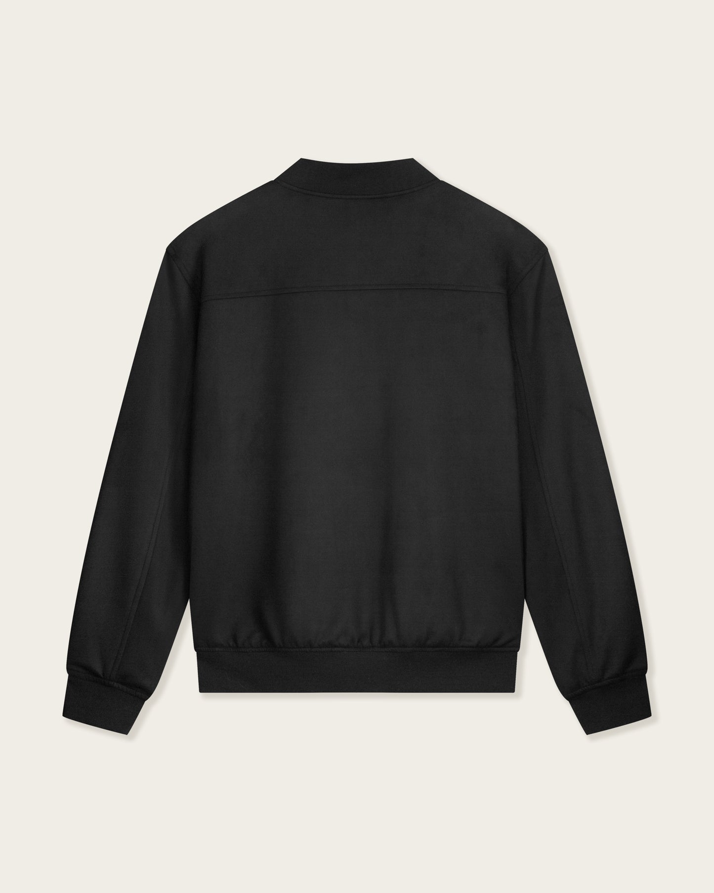 Suede Bomber Jacket Midnight Black