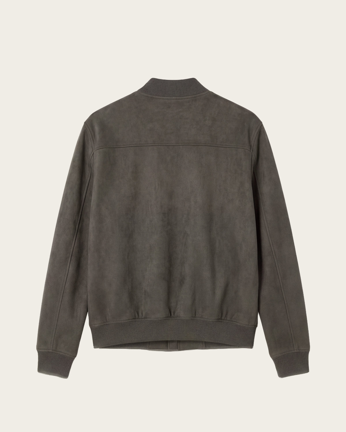 Neri Suede bomber Jacket Olive Green