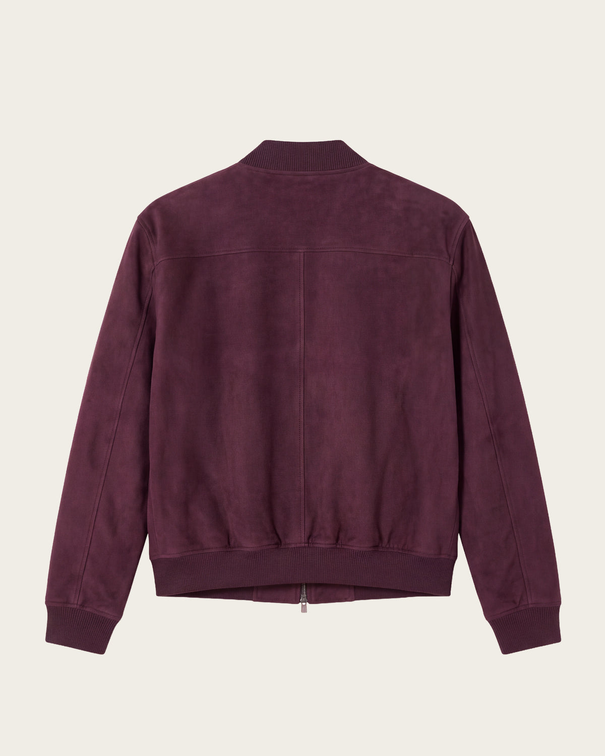 Neri Suede bomber Jacket Wine Red