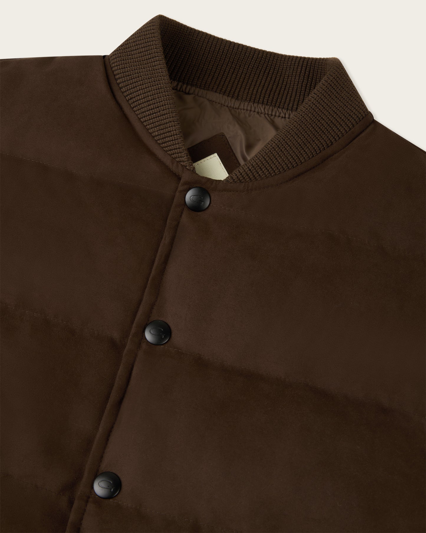 Suede Buttoned Vest Espresso Brown