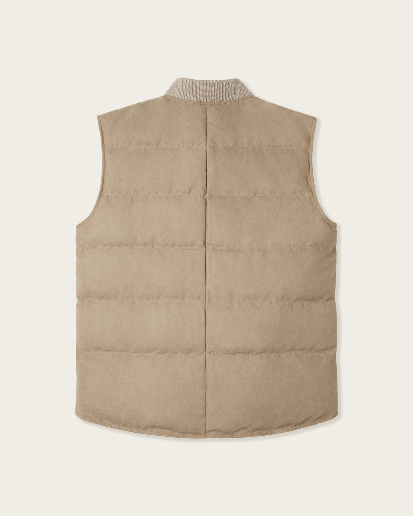 Suede Buttoned Vest Desert Brown