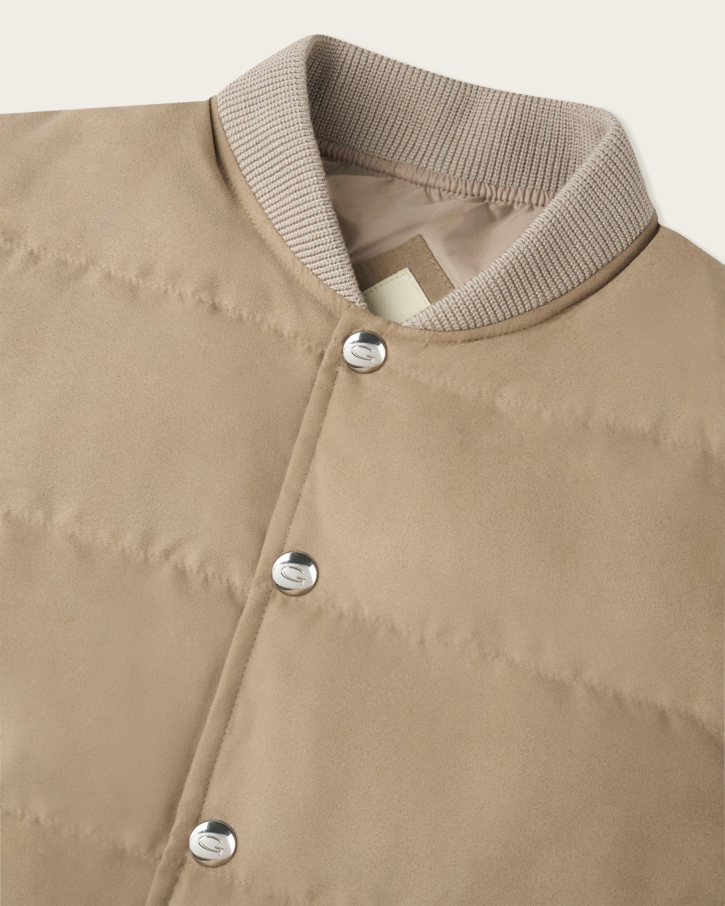 Suede Buttoned Vest Desert Brown