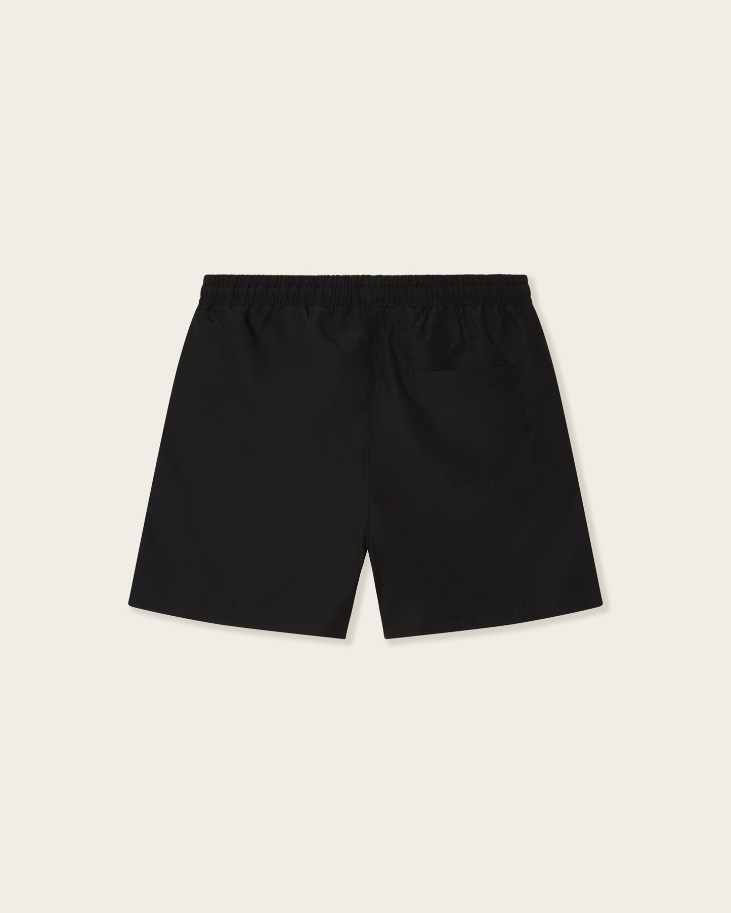 Zip Swim Shorts in Midnight Black