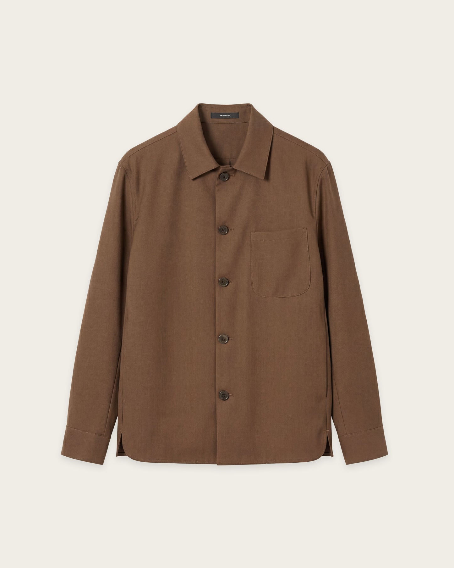Tailored Overshirt Espresso Brown