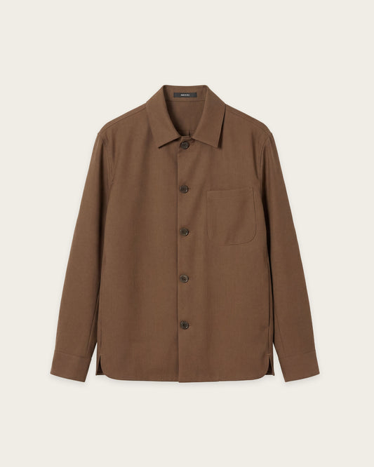 Tailored Overshirt Espresso Brown