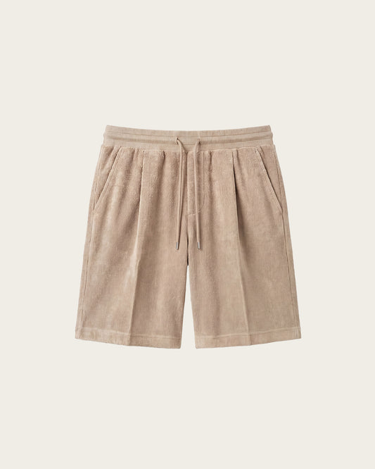 Terry Cloth Bermuda Pebble Grey
