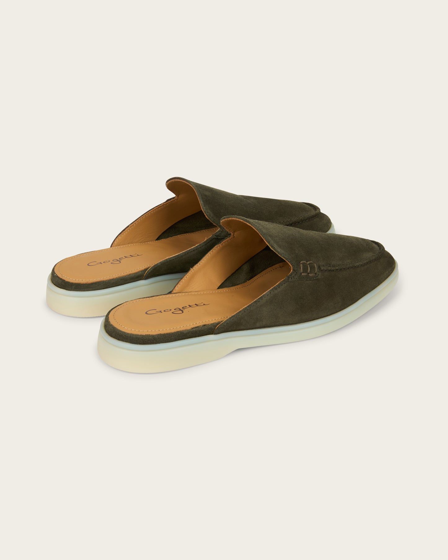 Velour Slip-on Olive green