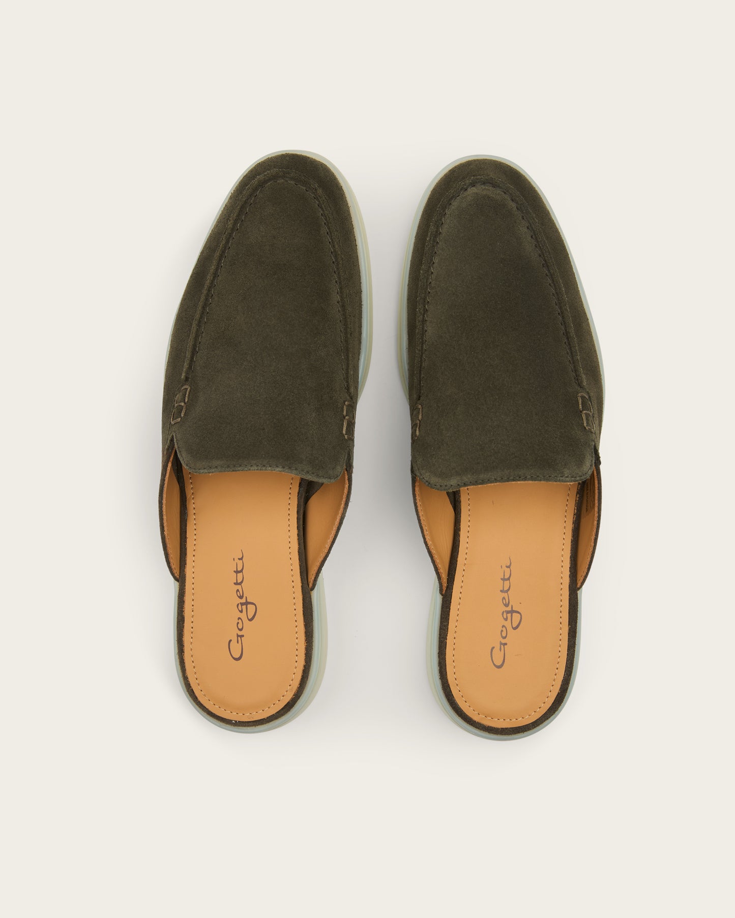Velour Slip-on Olive green