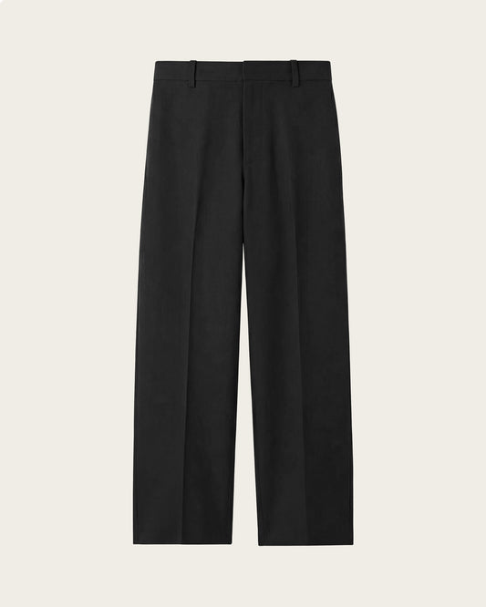 Wide Fit Tailored Trousers Midnight Black