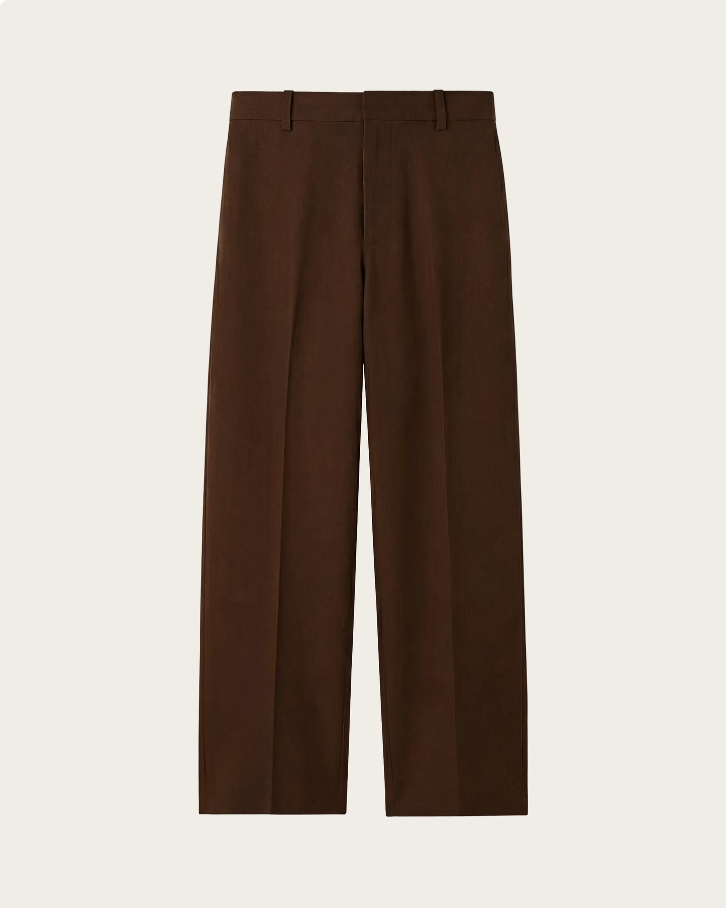 Wide Fit Tailored Trousers Tobacco
