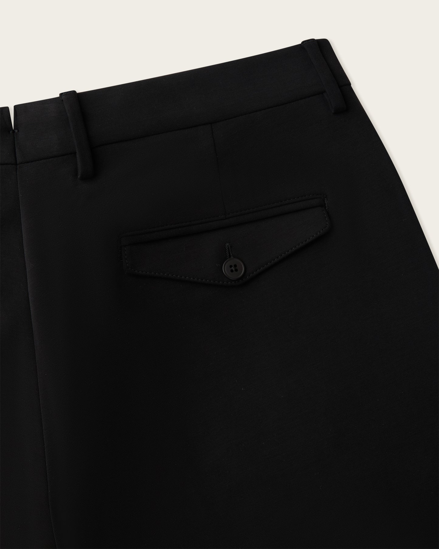 Wide Tailored Trousers Midnight Black
