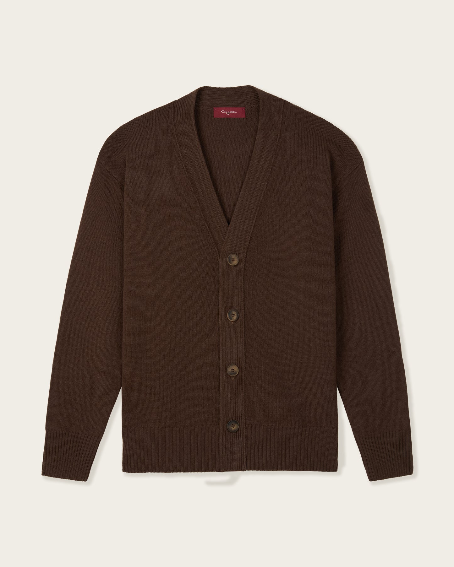Wool Cardigan Autumn Brown