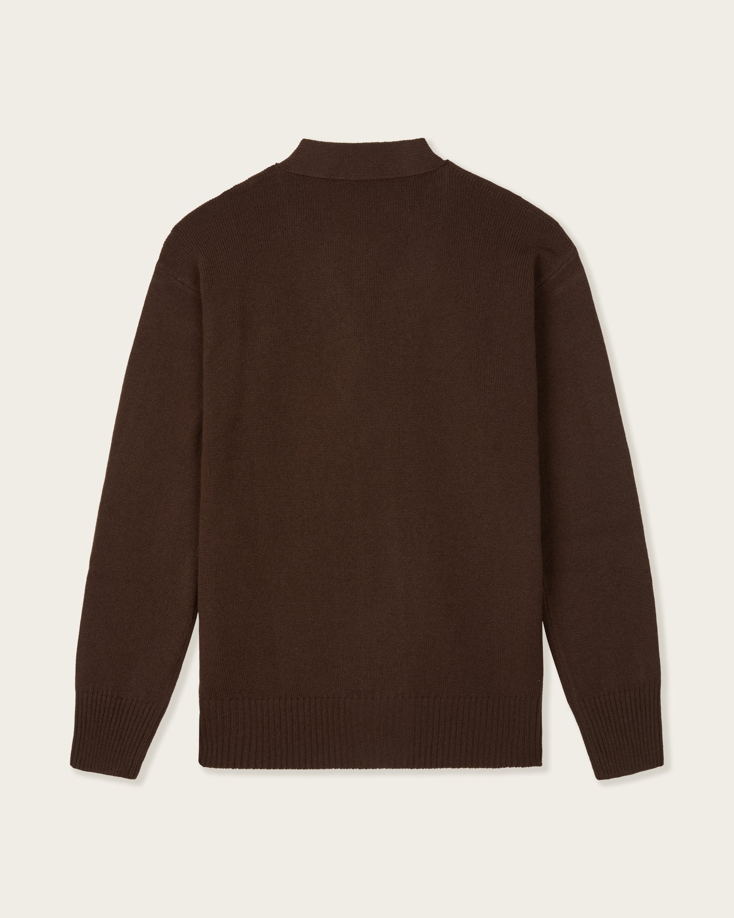 Wool Cardigan Autumn Brown