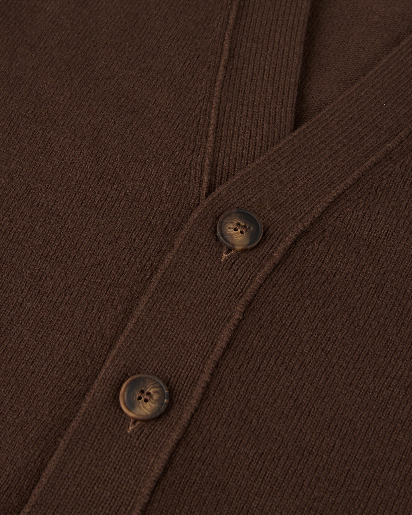 Wool Cardigan Autumn Brown