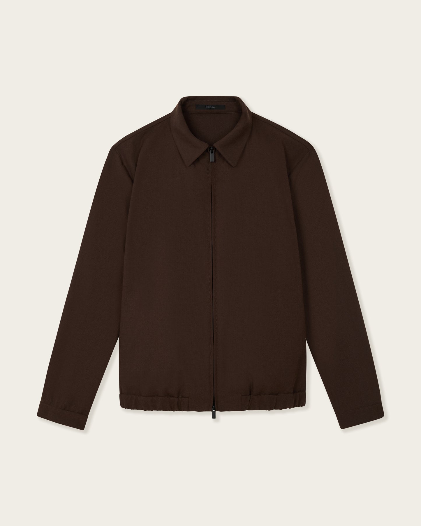 Zip Tailored Jacket Brown
