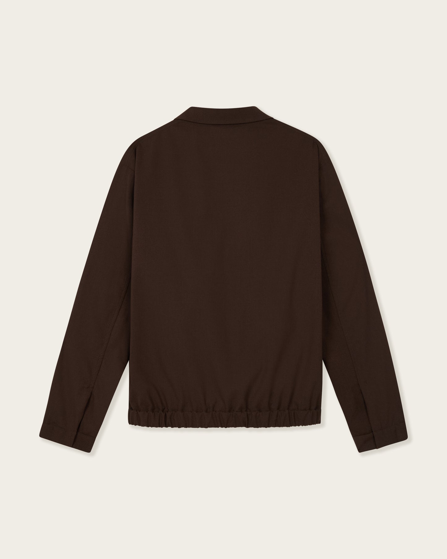 Zip Tailored Jacket Brown