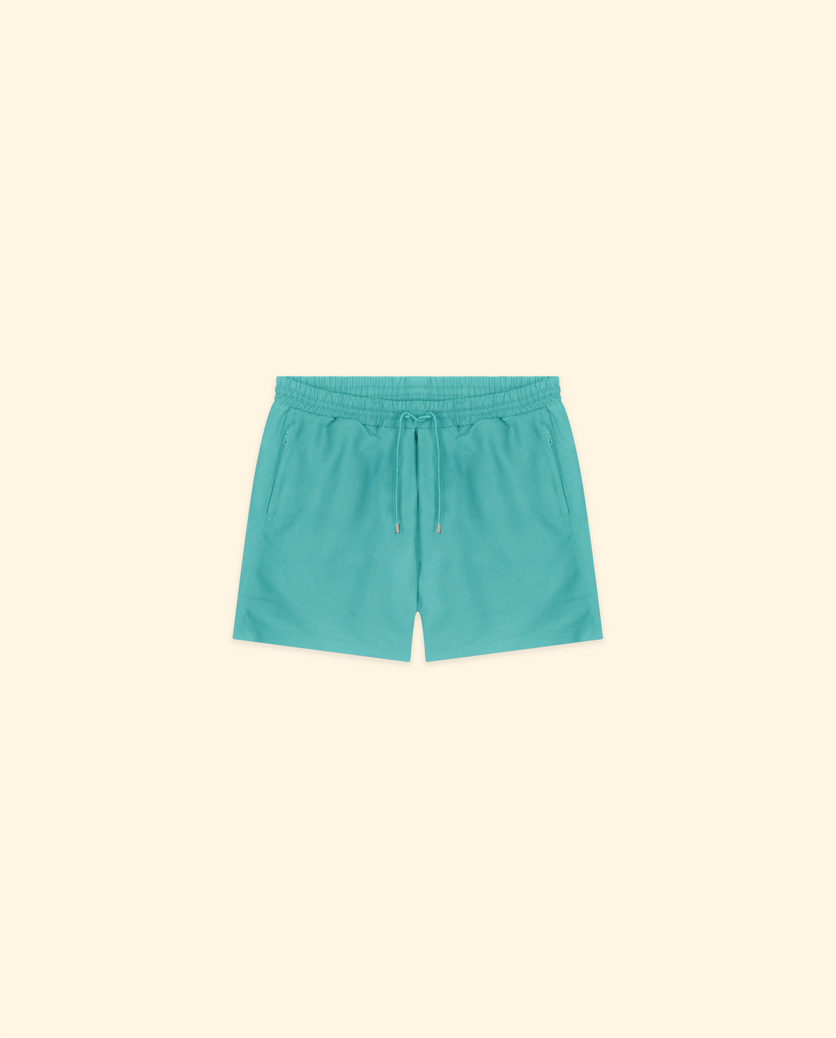 Zip Swim Shorts in Turquoise